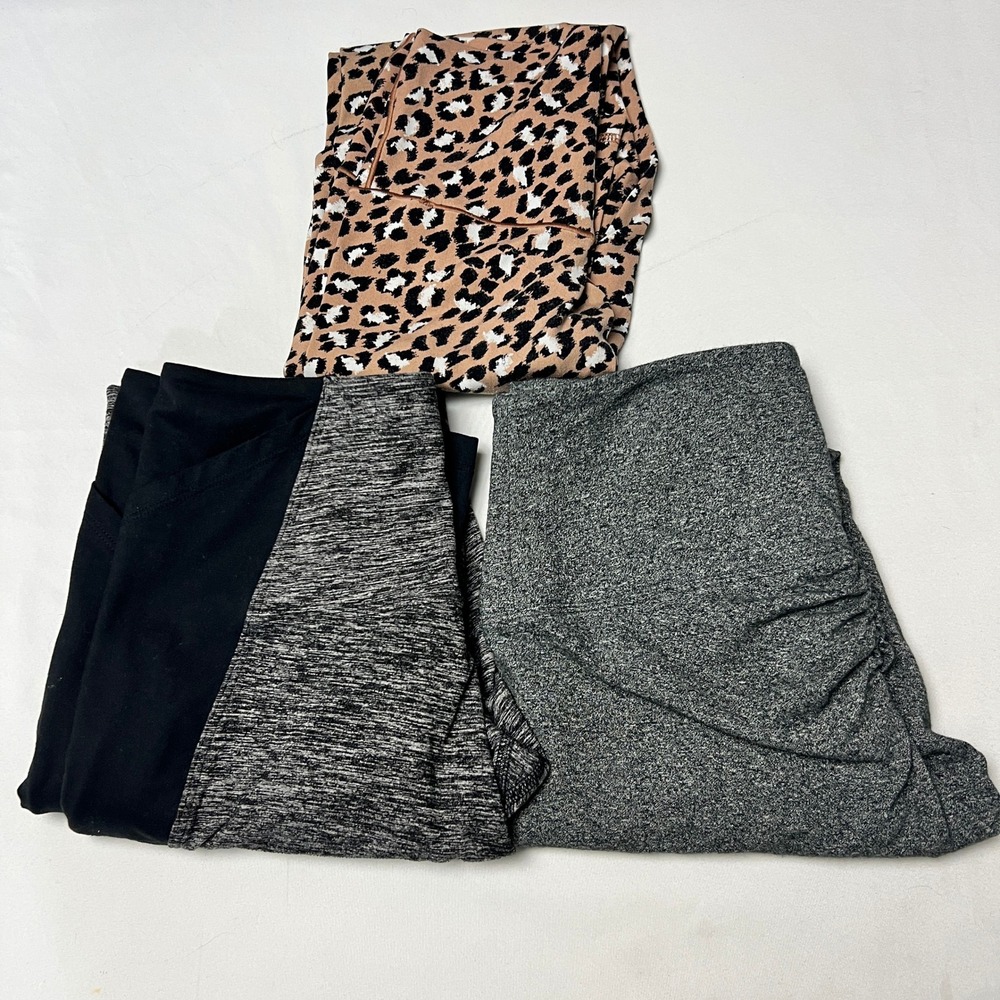 Bundle of 3 PINK Victoria's Secret & Aerie Leggings Yoga Cozy Athleisure Lot S